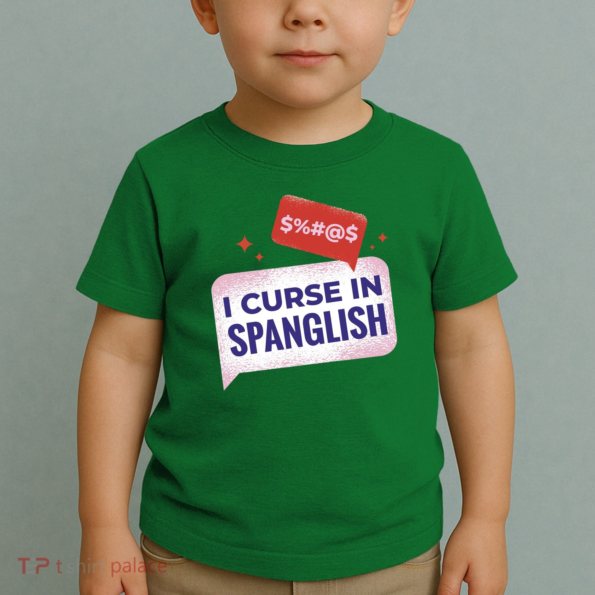 I Curse In Spanglish Funny Spanish Toddler T-Shirt