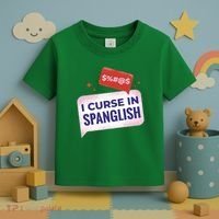 I Curse In Spanglish Funny Spanish Toddler T-Shirt thumb 3