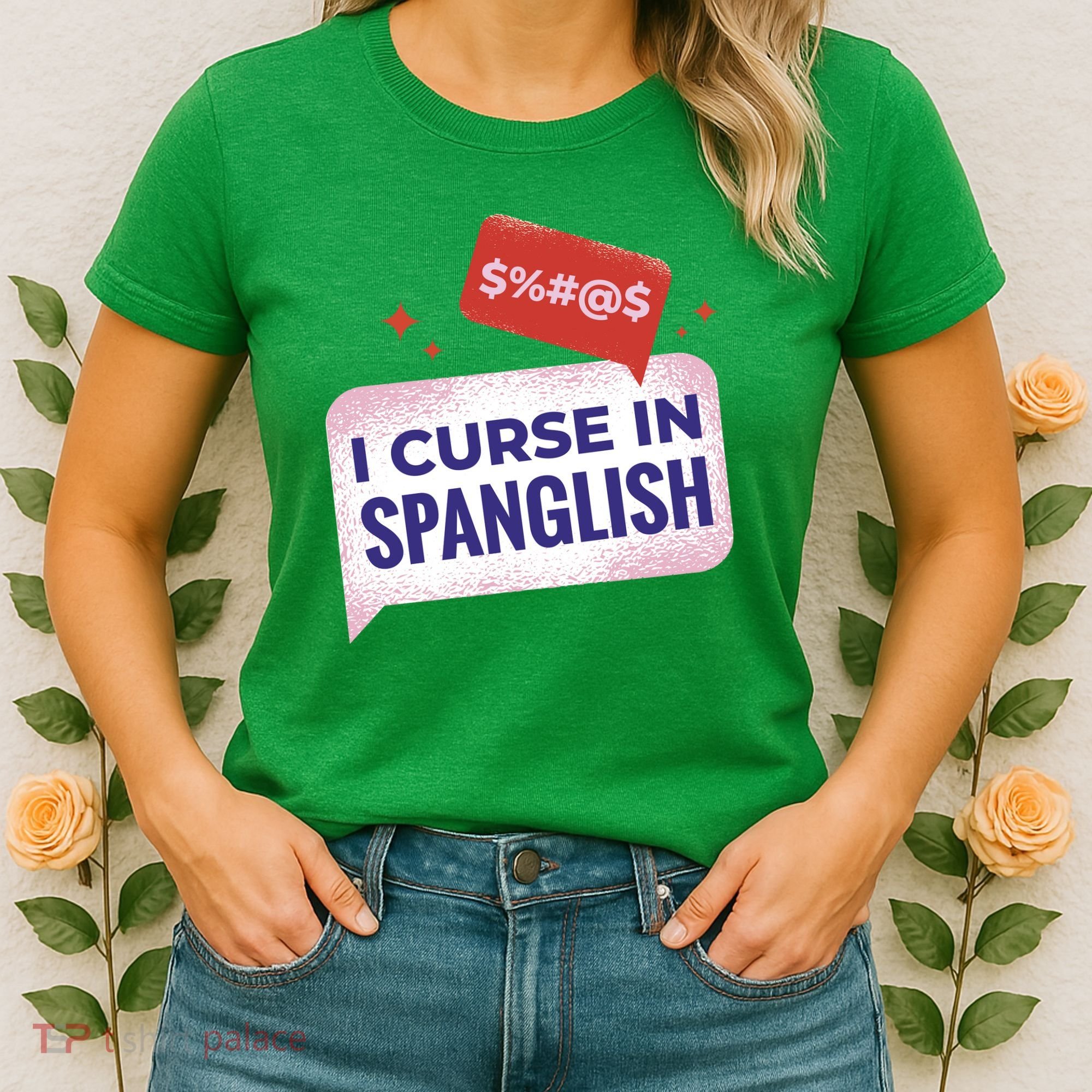 I Curse In Spanglish Funny Spanish Women's T-Shirt