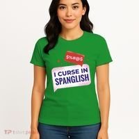 I Curse In Spanglish Funny Spanish Women's T-Shirt thumb 4