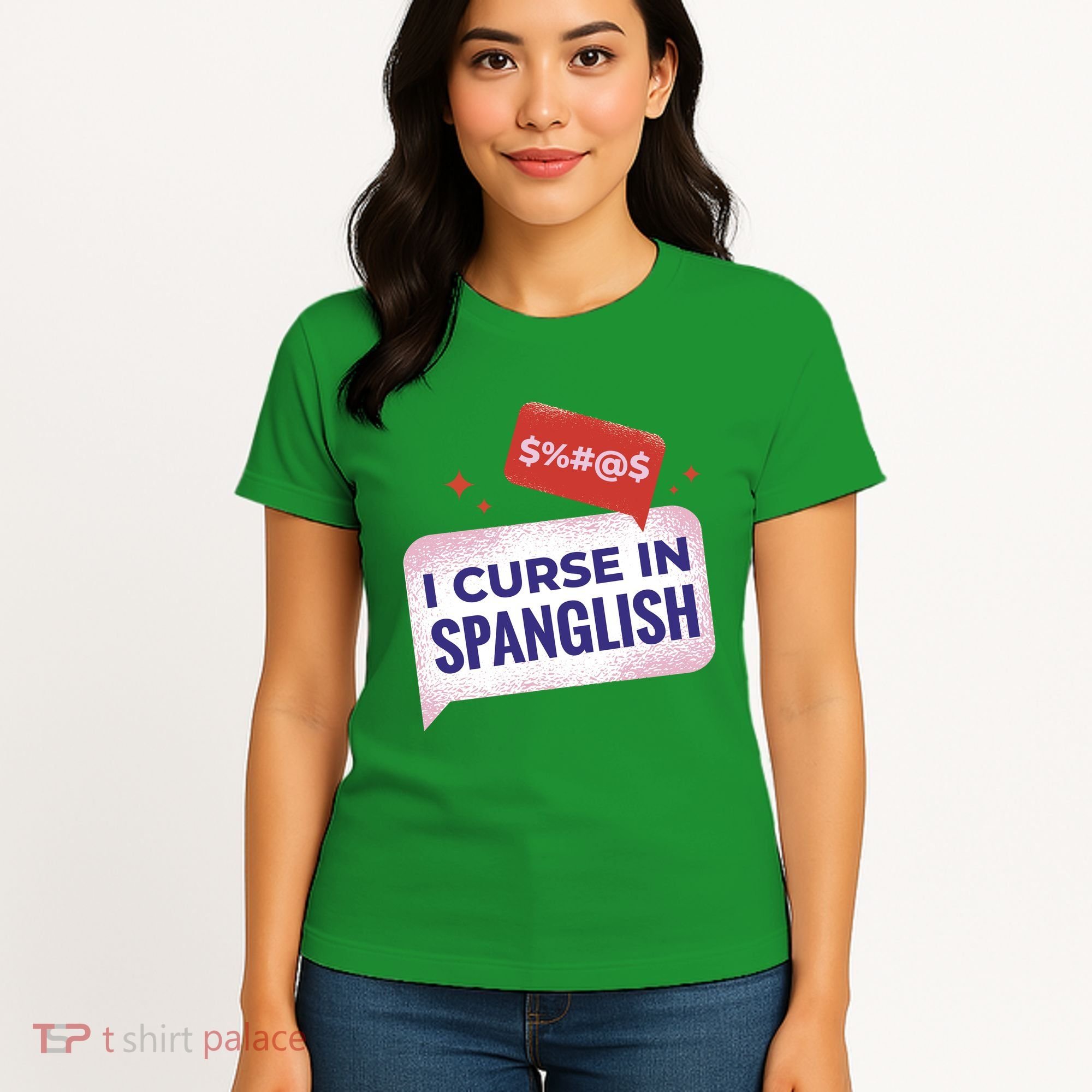I Curse In Spanglish Funny Spanish Women's T-Shirt