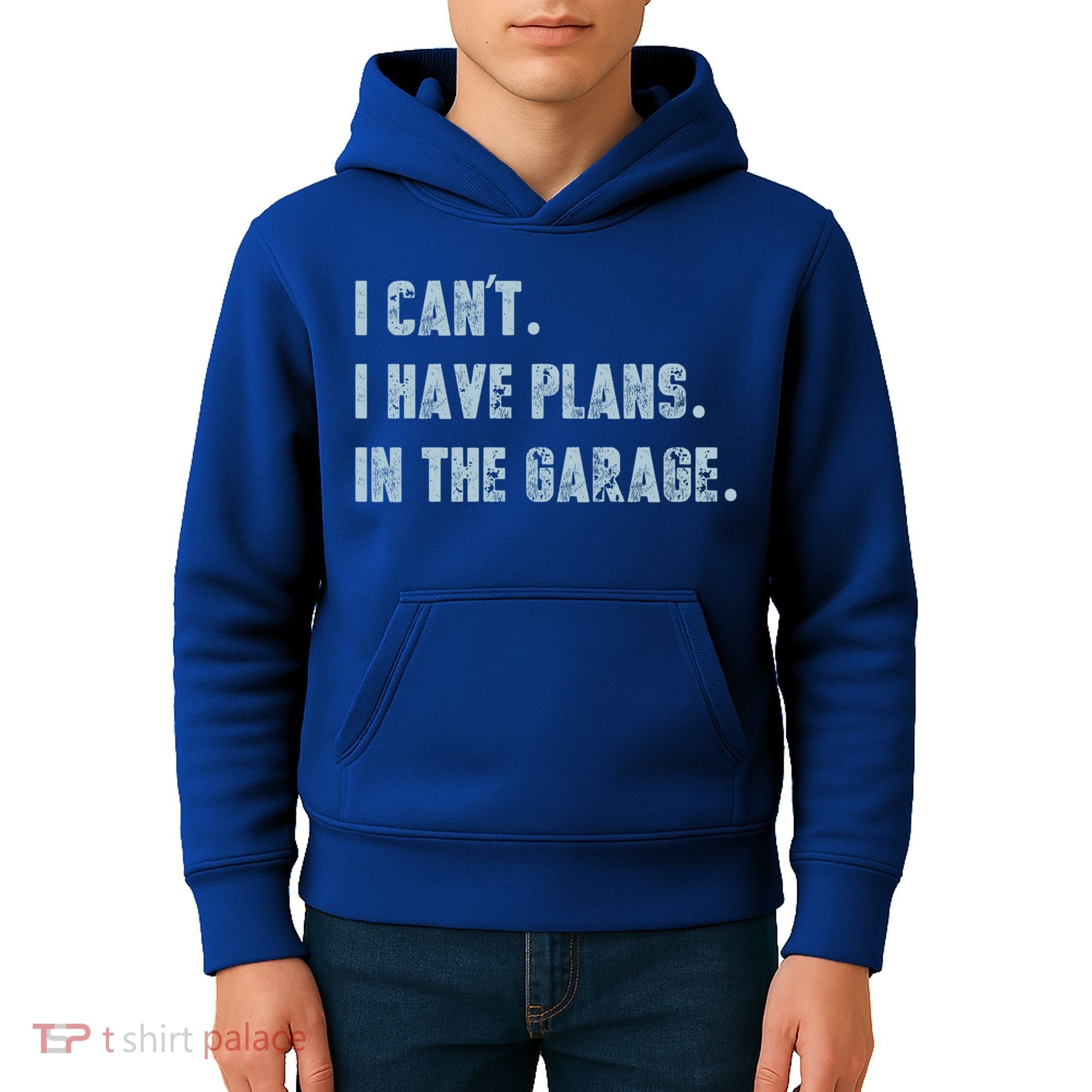 I Can't I Have Plans In The Garage Gift Kids Hoodie