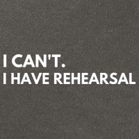 I Can't I Have Rehearsal Cotton Canvas Backpack