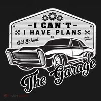 I Can´t I Have Plans In The Garage Muscle Car Mechanic Funny Gift Women's Hoodie thumb 2