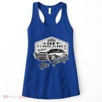 I Can´t I Have Plans In The Garage Muscle Car Mechanic Funny Gift Women's Tank Top thumb 0