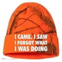 I Came I Saw I Forgot What I Was Doing Sarcastic Kati Licensed 12" Camo Cuffed Beanie thumb 0