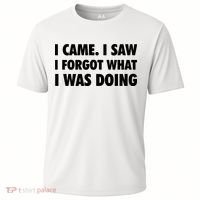 I Came I Saw I Forgot What I Was Doing Sarcastic Cooling Performance Crew T-Shirt thumb 0