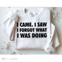 I Came I Saw I Forgot What I Was Doing Sarcastic Sweatshirt thumb 2