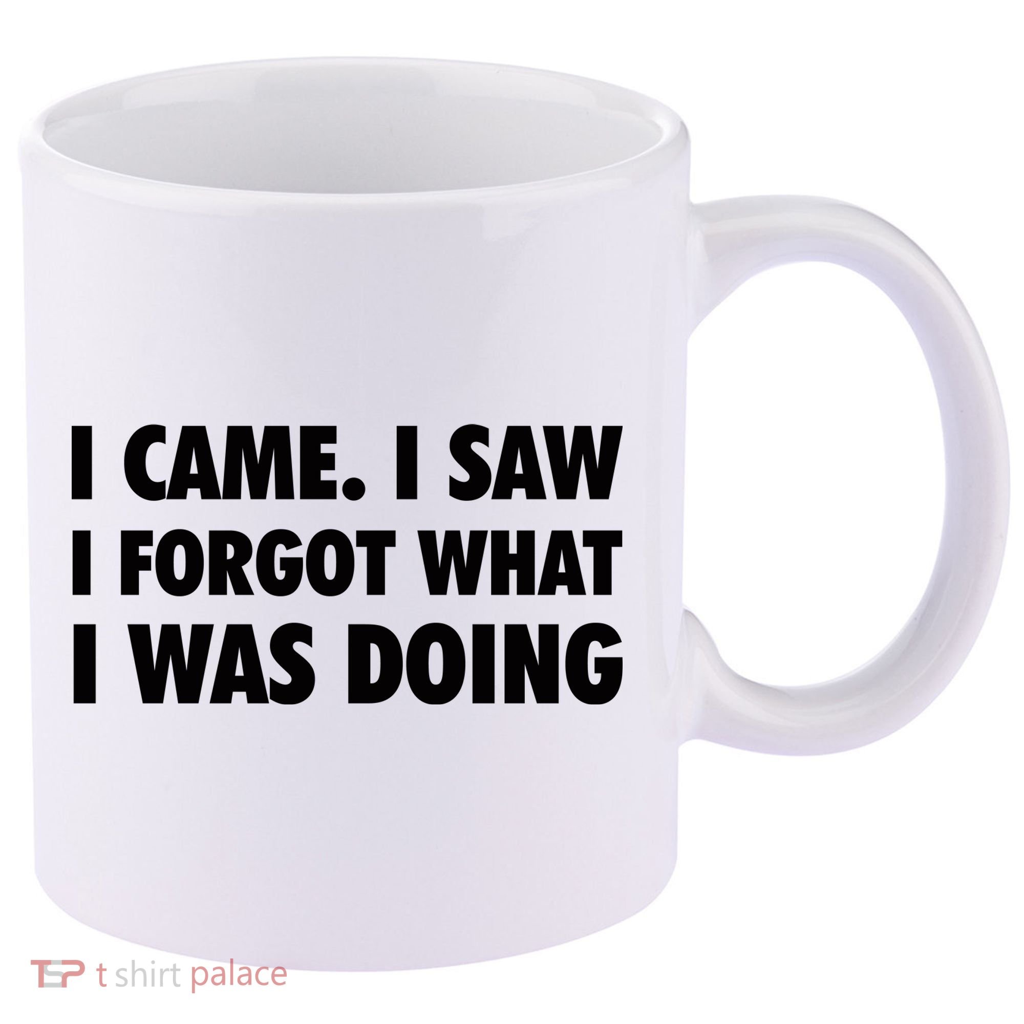 I Came I Saw I Forgot What I Was Doing Sarcastic 11oz C Handle Ceramic Mug