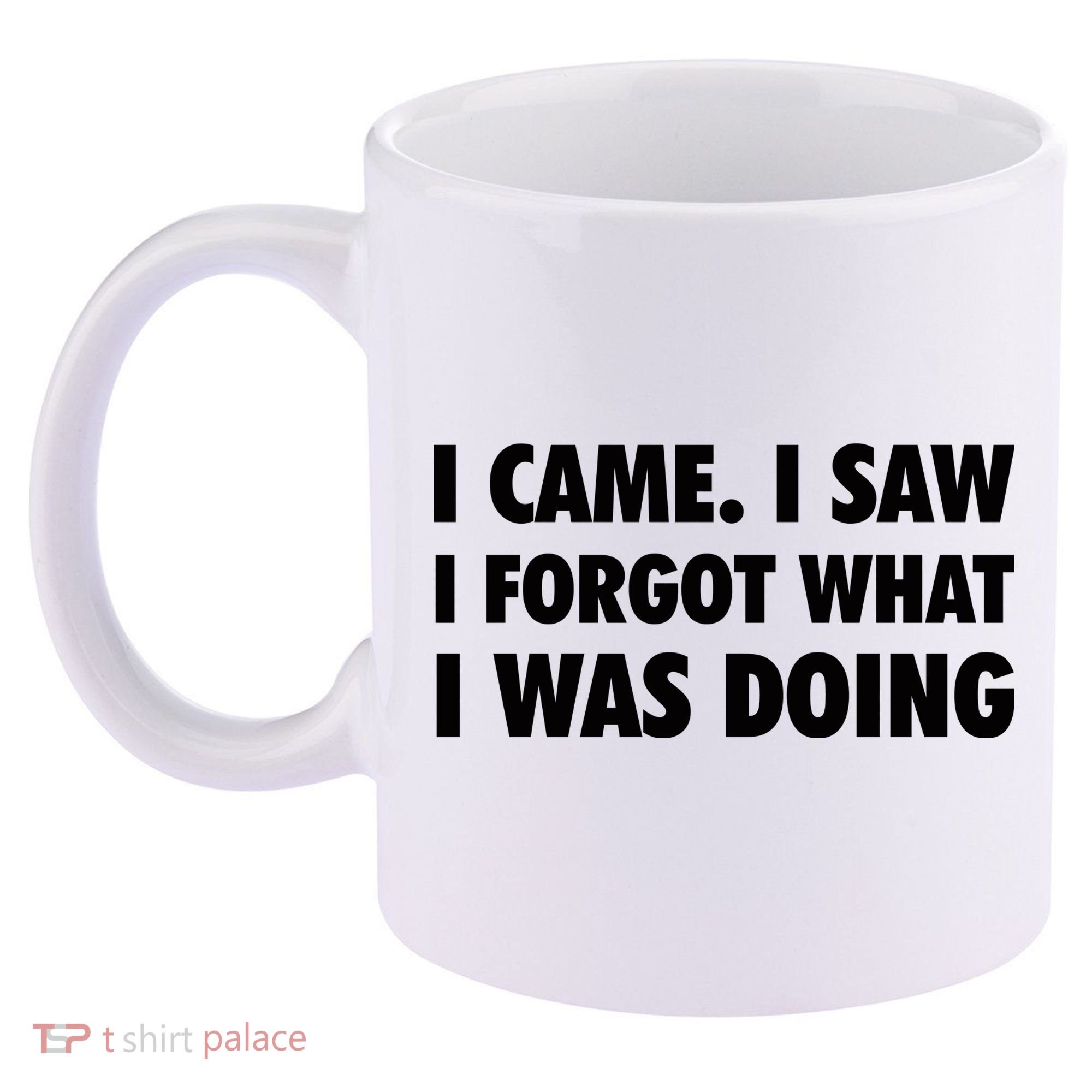 I Came I Saw I Forgot What I Was Doing Sarcastic 11oz C Handle Ceramic Mug