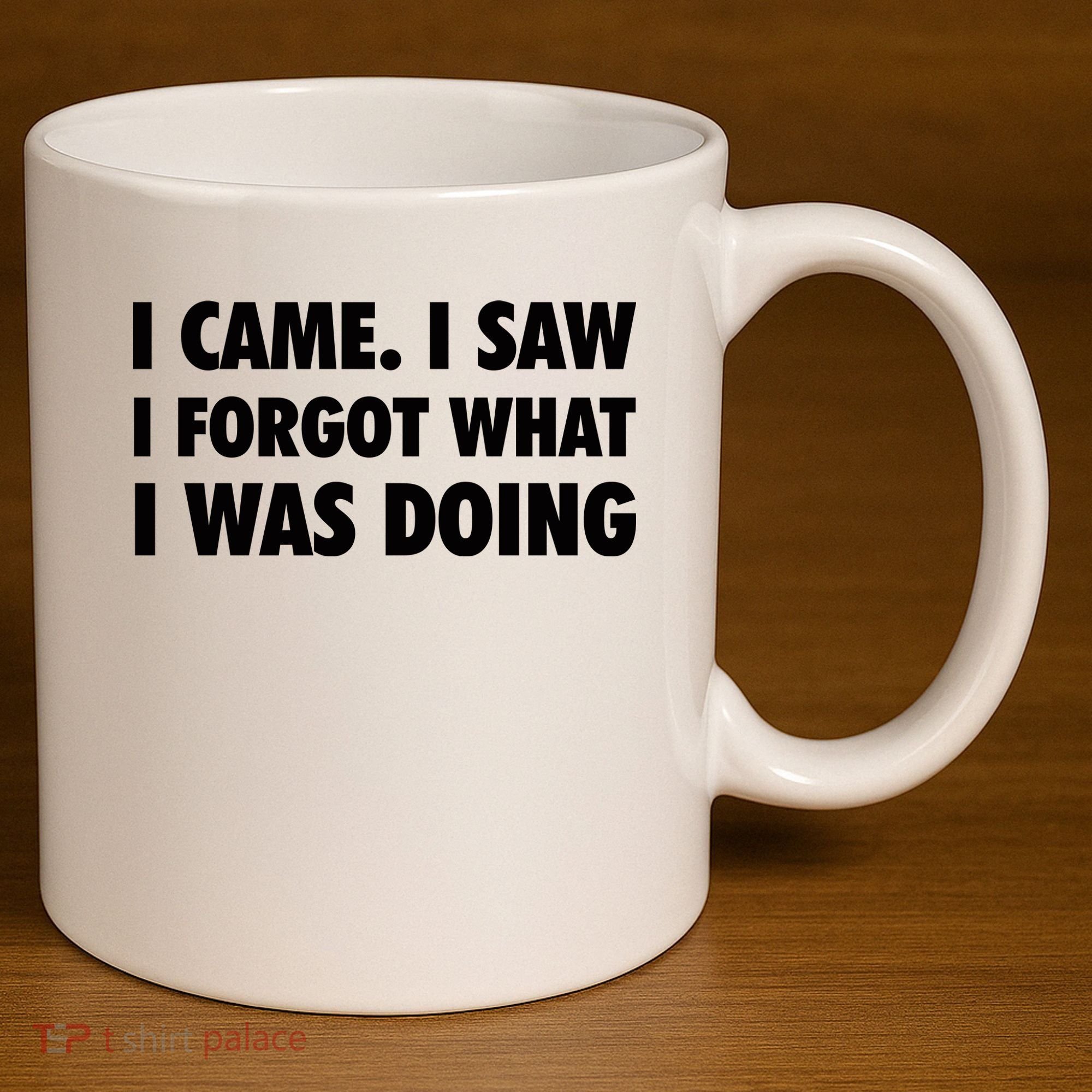 I Came I Saw I Forgot What I Was Doing Sarcastic 11oz C Handle Ceramic Mug