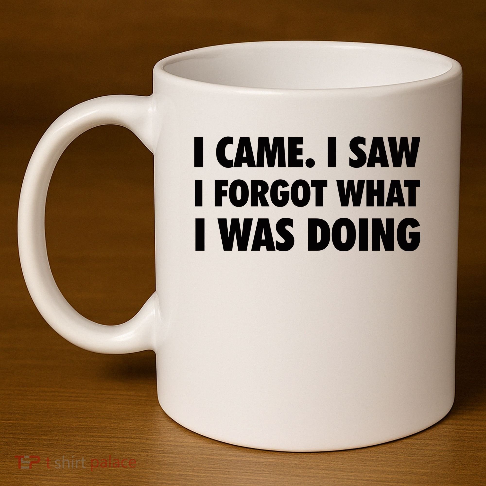I Came I Saw I Forgot What I Was Doing Sarcastic 11oz C Handle Ceramic Mug