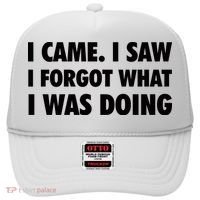 I Came I Saw I Forgot What I Was Doing Sarcastic Hat thumb 0