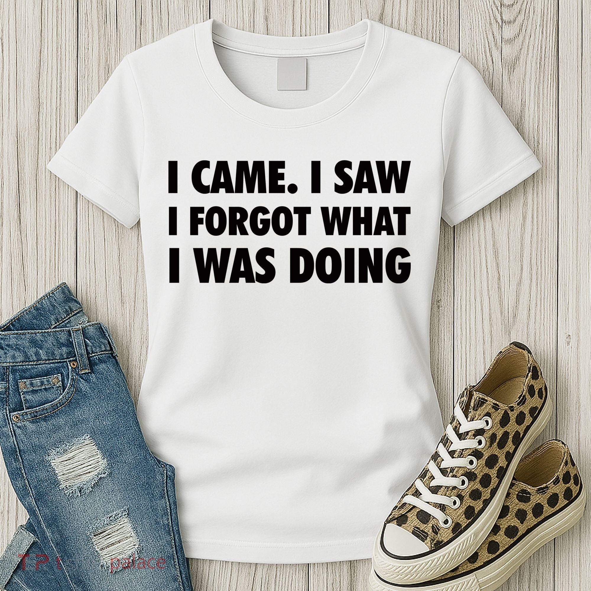 I Came I Saw I Forgot What I Was Doing Sarcastic Women's T-Shirt