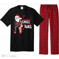 I Check It Once Then I Check It Twice Santa 1989 Christmas Sweatshirt Pajama Set thumb 0