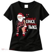 I Check It Once Then I Check It Twice Santa 1989 Christmas Sweatshirt Women's T-Shirt thumb 0