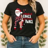 I Check It Once Then I Check It Twice Santa 1989 Christmas Sweatshirt Women's T-Shirt thumb 2