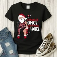 I Check It Once Then I Check It Twice Santa 1989 Christmas Sweatshirt Women's T-Shirt thumb 3
