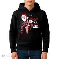 I Check It Once Then I Check It Twice Santa 1989 Christmas Sweatshirt Kids Hoodie thumb 4