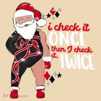I Check It Once Then I Check It Twice Santa 1989 Christmas Sweatshirt Sweatshirt thumb 2