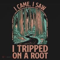 I Came I Saw I Tripped On A Root Hiking Adventure Hiker Kids Long Sleeve Shirt thumb 2