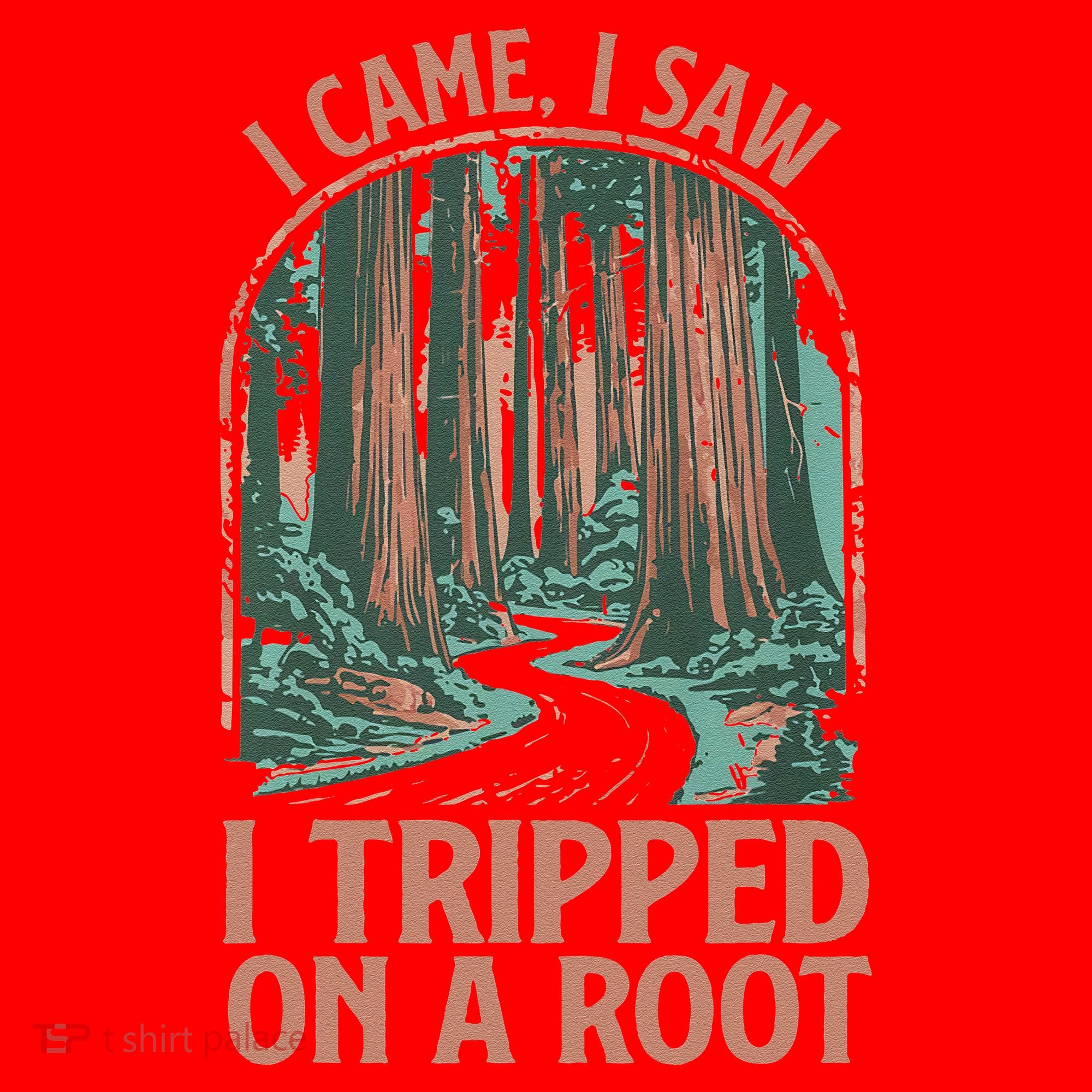 I Came I Saw I Tripped On A Root Hiking Adventure Hiker Santa Hat