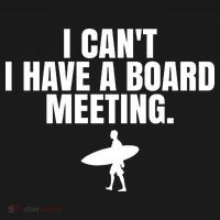 I Can't I Have A Board Meeting Surfing Funny Gift Doggie Tank thumb 4