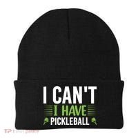 I Can't I Have Pickleball Gift For Pickleball Player Beanie thumb 0