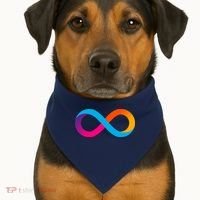 Internet Computer Icp Cryptocurrency Logo USA-Made Doggie Bandana thumb 1