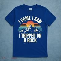 I Came I Saw I Tripped On A Rock Camping Hiking Adventure T-Shirt thumb 5
