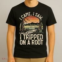 I Came I Saw I Tripped On A Root Hiking Adventure Nature Gift T-Shirt thumb 3