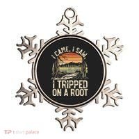 I Came I Saw I Tripped On A Root Hiking Adventure Nature Gift Ornament thumb 0