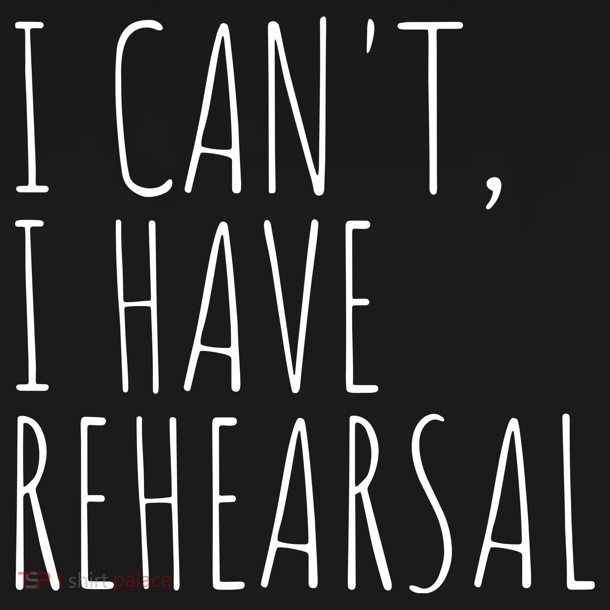 I Can't I Have Rehearsal Theater Drama Acting Ornament
