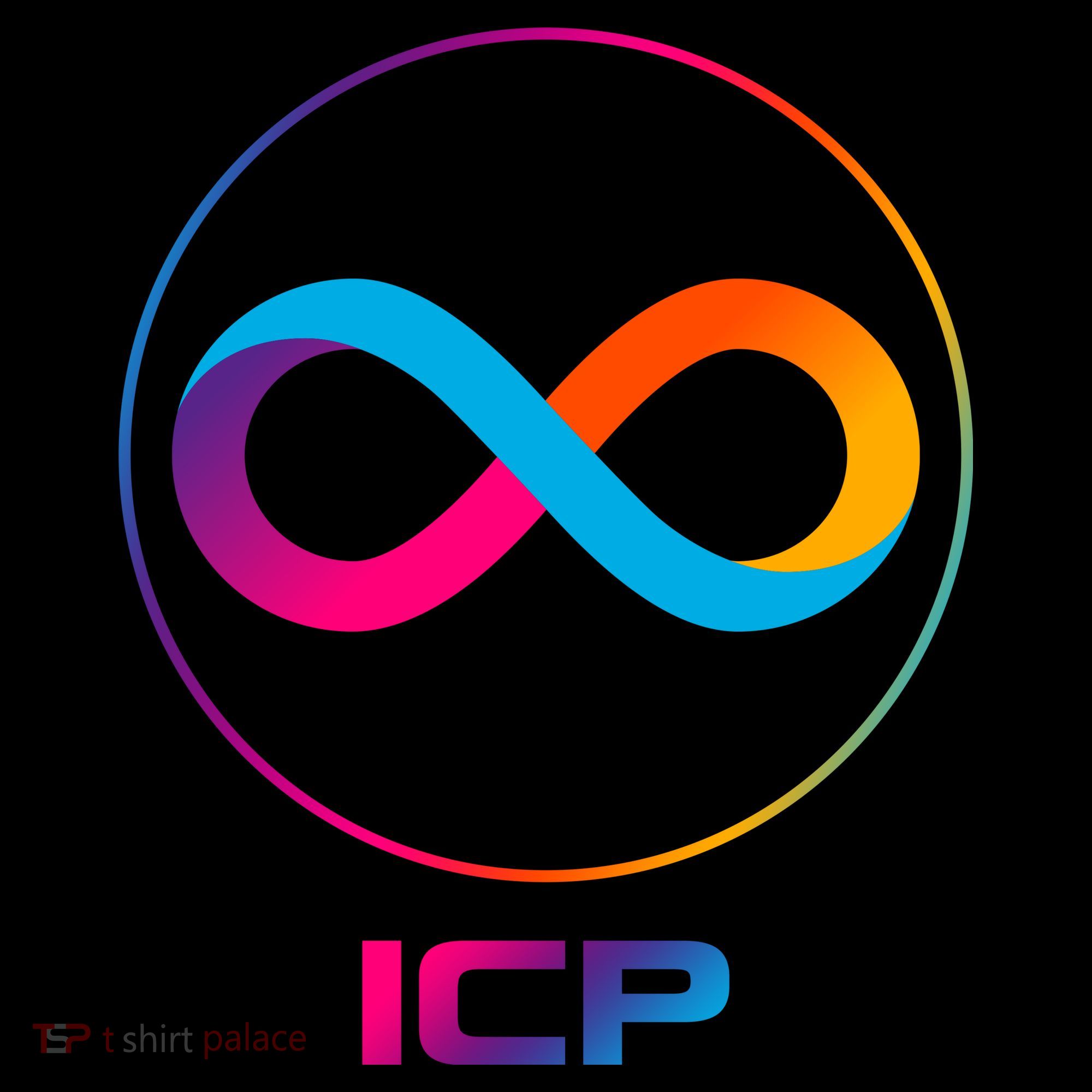 Internet Computer Icp Cryptocurrency Logo Emblem Backpack