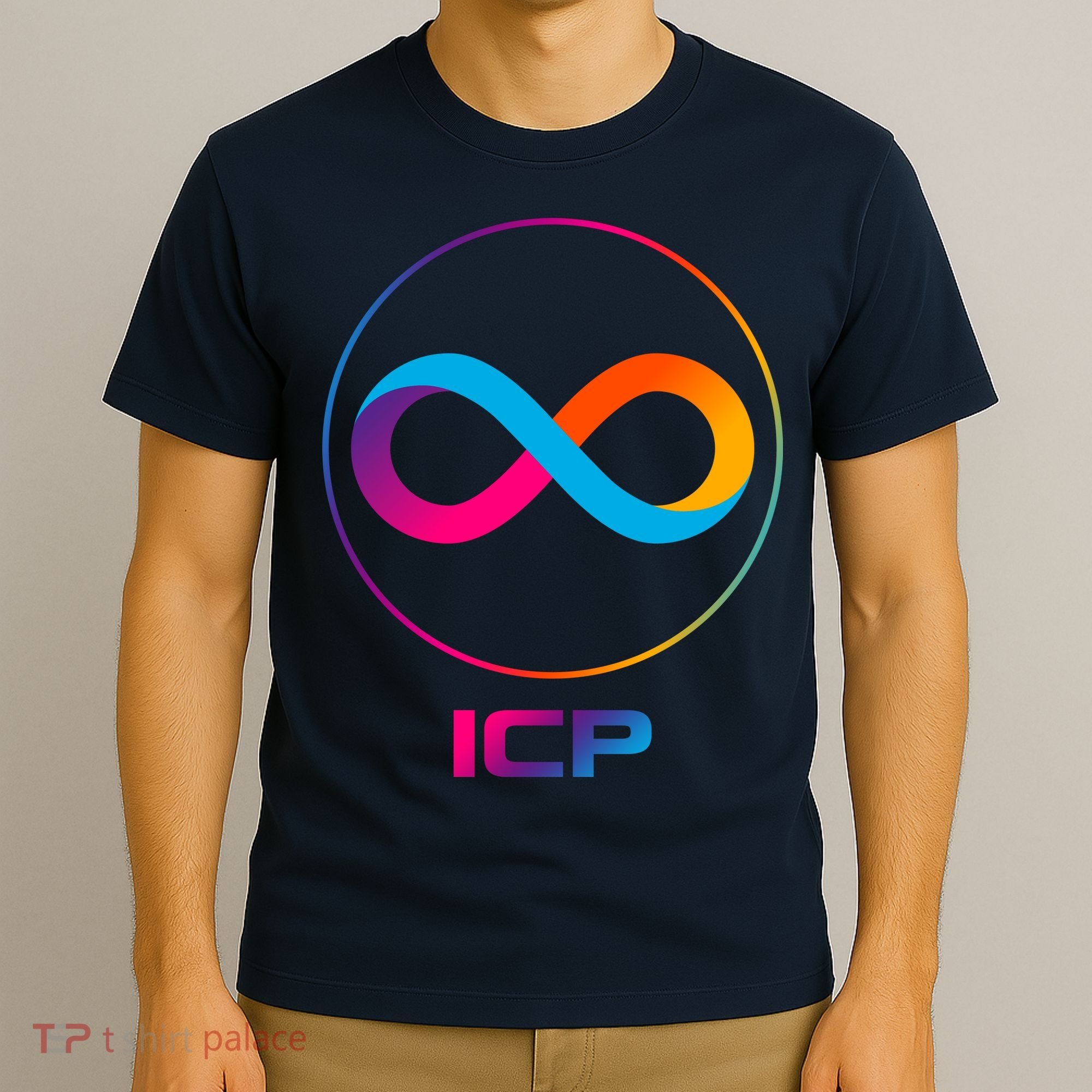 Internet Computer Icp Cryptocurrency Logo Emblem T-Shirt