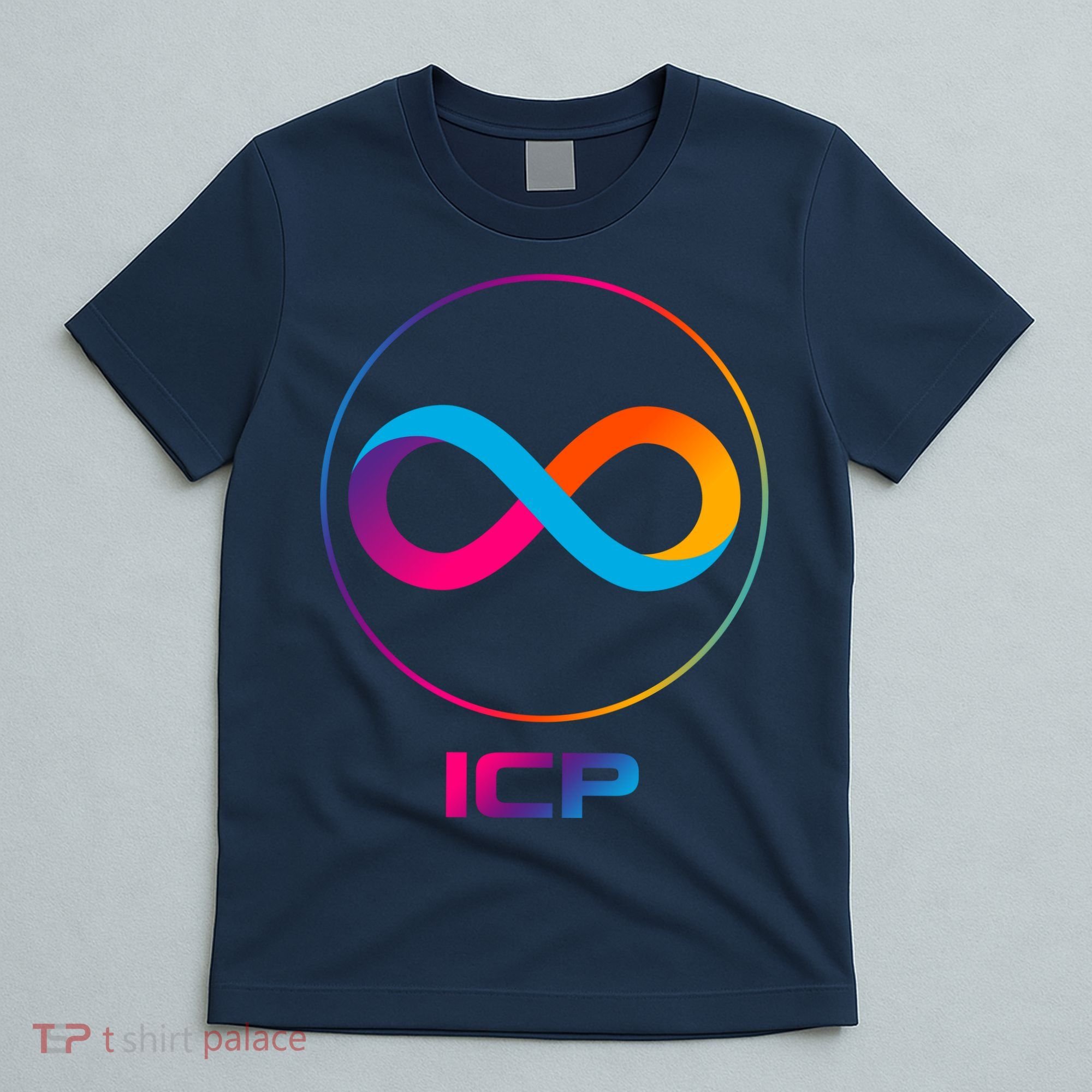 Internet Computer Icp Cryptocurrency Logo Emblem T-Shirt