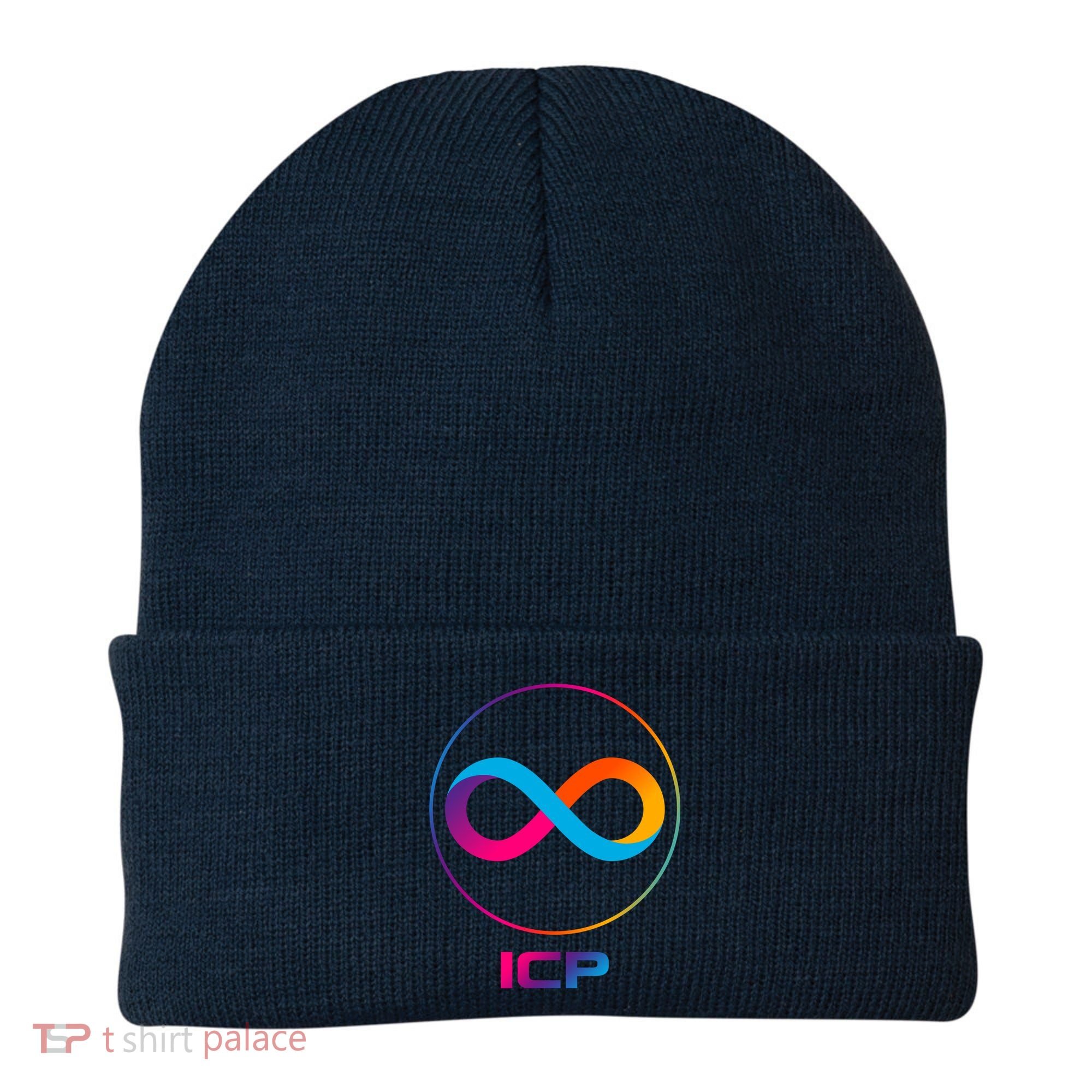 Internet Computer Icp Cryptocurrency Logo Emblem Beanie