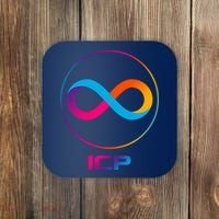 Internet Computer Icp Cryptocurrency Logo Emblem Coaster thumb 0