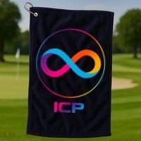 Internet Computer Icp Cryptocurrency Logo Emblem Golf Towel thumb 1