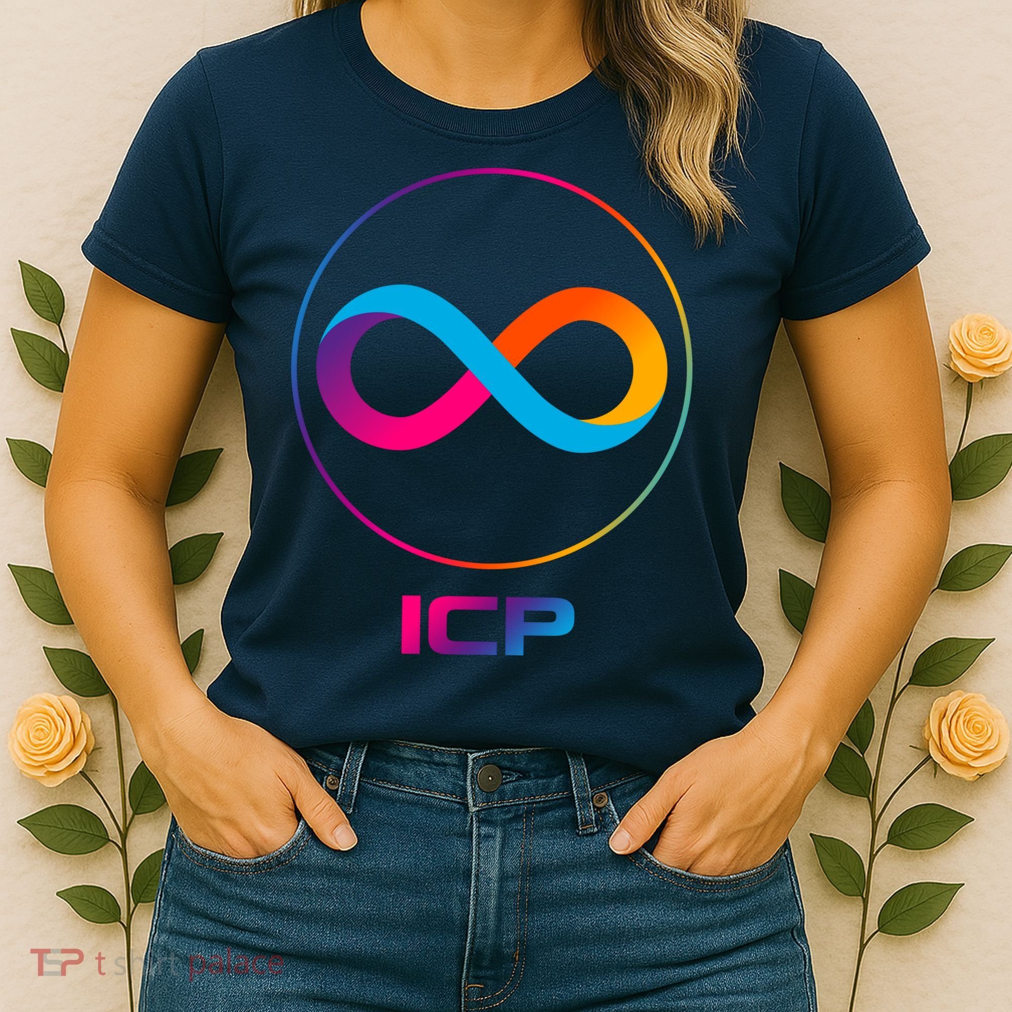 Internet Computer Icp Cryptocurrency Logo Emblem Women's T-Shirt