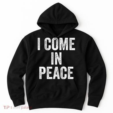 I COME IN PEACE  I'M PEACE retro Couple's Matching Hoodie