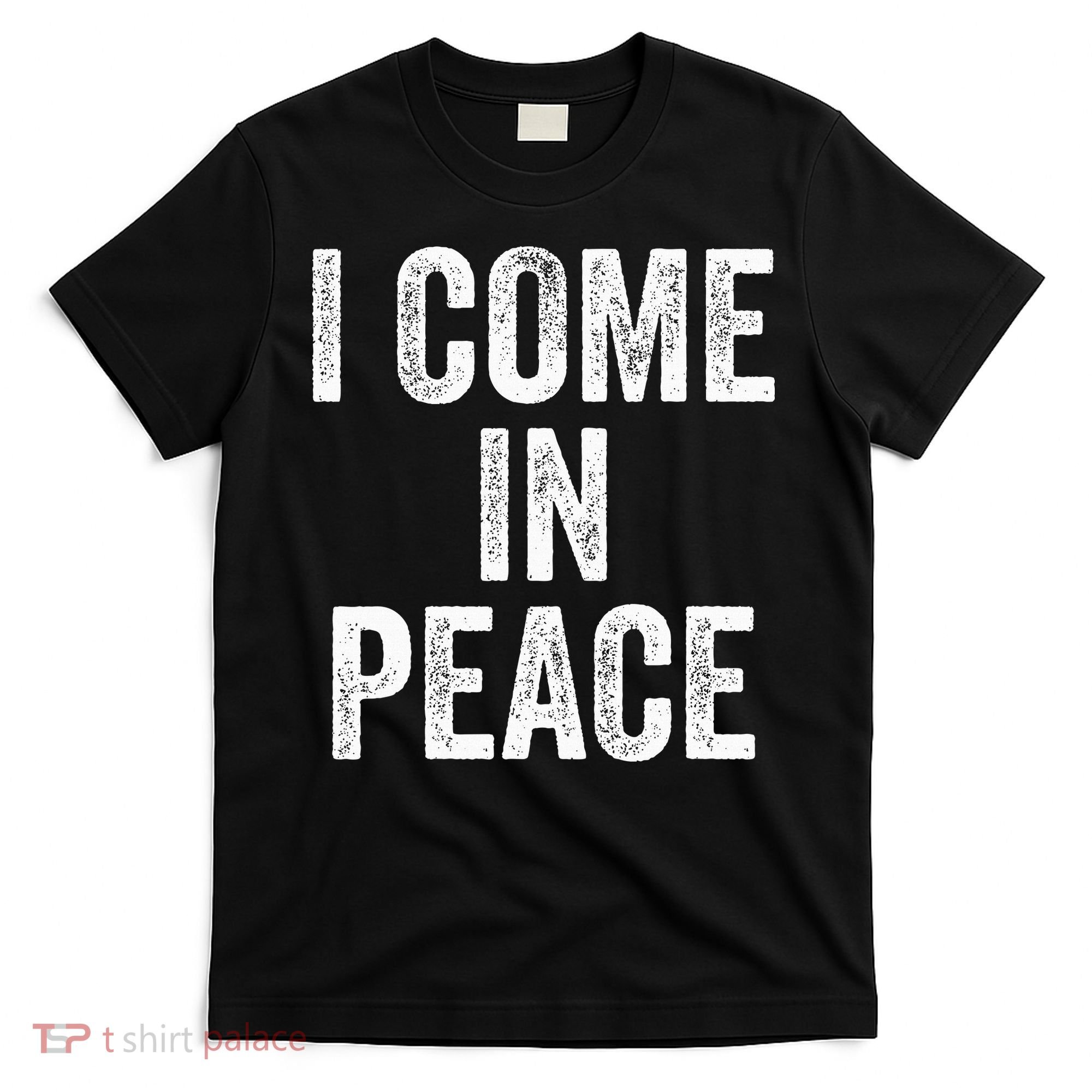 I COME IN PEACE  I'M PEACE retro Couple's Matching T-Shirt