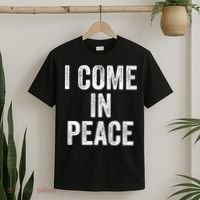 I COME IN PEACE  I'M PEACE retro Couple's Matching T-Shirt thumb 2
