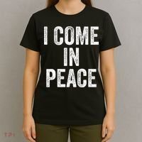I COME IN PEACE  I'M PEACE retro Couple's Matching T-Shirt thumb 4