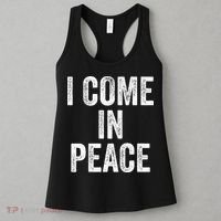 I COME IN PEACE  I'M PEACE retro Couple's Matching Women's Tank Top thumb 3