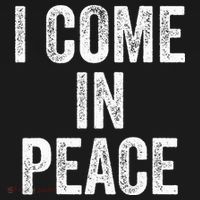 I COME IN PEACE  I'M PEACE retro Couple's Matching Women's Tank Top thumb 5