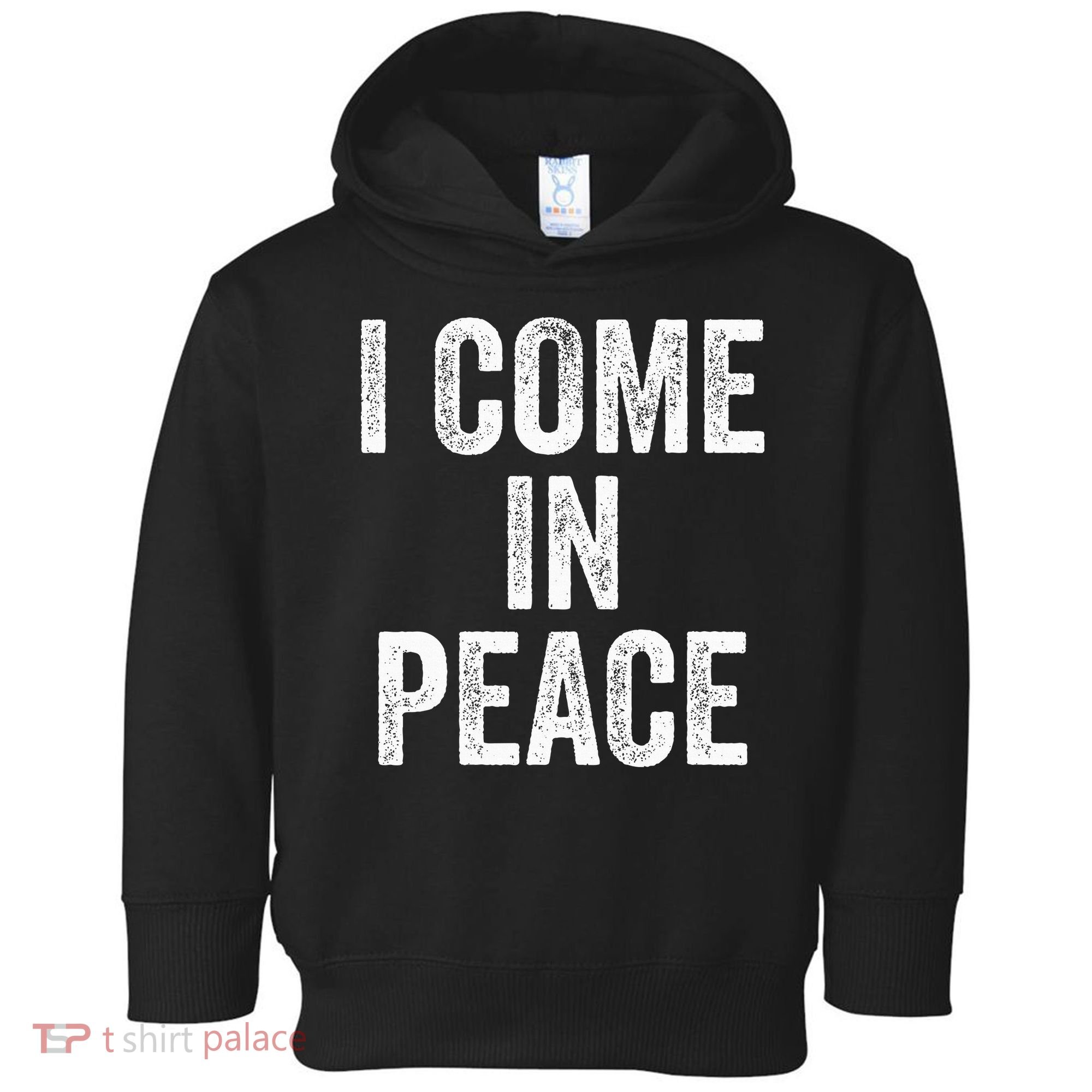 I COME IN PEACE  I'M PEACE retro Couple's Matching Toddler Hoodie