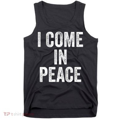 I COME IN PEACE  I'M PEACE retro Couple's Matching Tank Top
