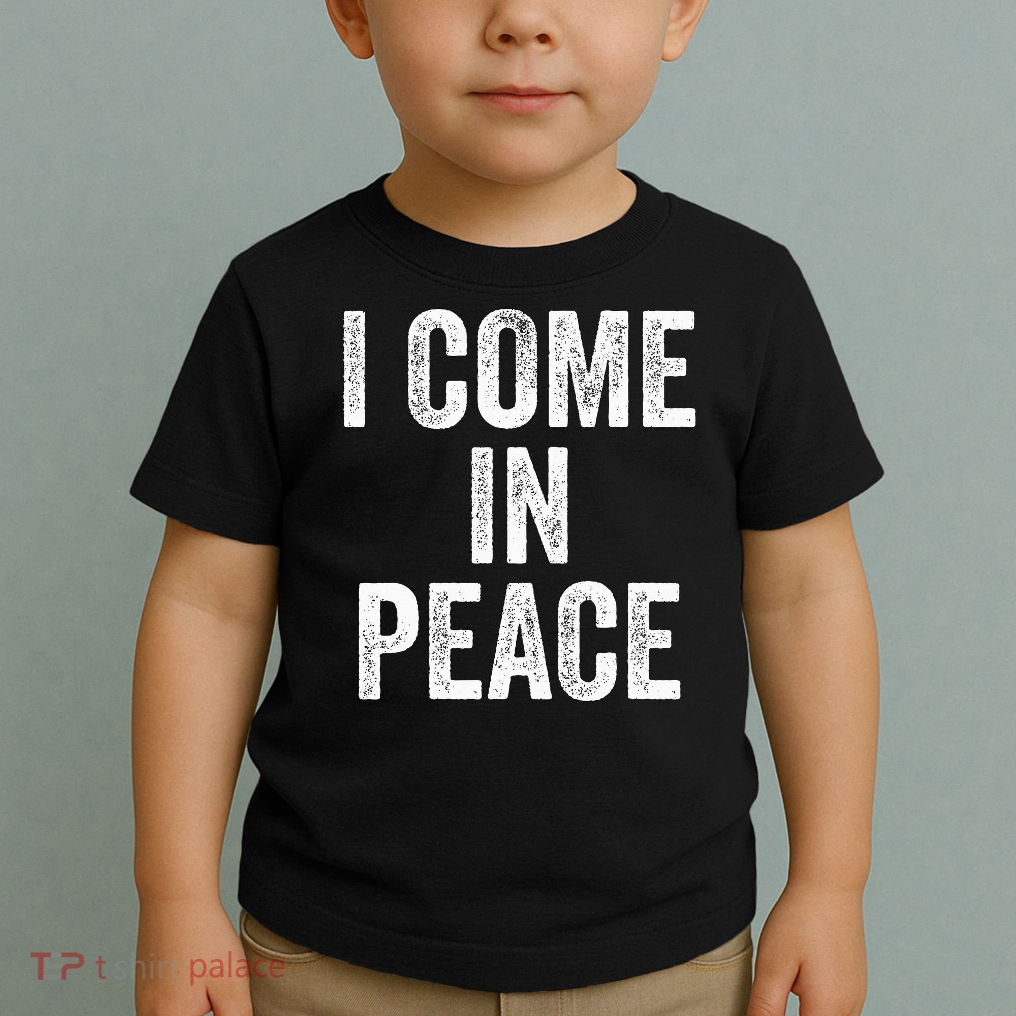 I COME IN PEACE  I'M PEACE retro Couple's Matching Toddler T-Shirt