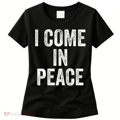 I COME IN PEACE  I'M PEACE retro Couple's Matching Women's T-Shirt